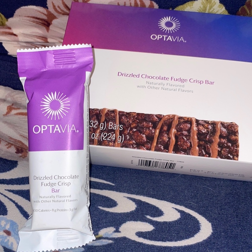 Optavia Drizzled Chocolate Fudge bar. 6 bars. NOT EXPIRED!